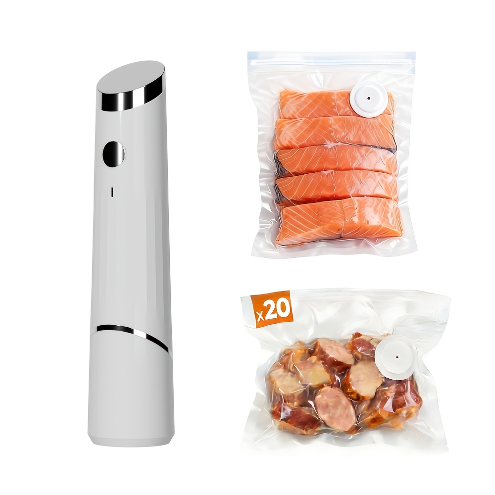 Handliche Vakuumiergerät, Klein Vakuumierer für Lebensmittel, Usb-Laden Mini Handvakuumierer FolienschweißGerät Vakuumpumpe Für Trockene Oder Feuchte Lebensmittel, Kleidung (Seeblau Handliche Vakuumiergerät, Klein Vakuumierer für Lebensmittel, Usb-Laden Mini Handvakuumierer FolienschweißGerät Vakuumpumpe Für Trockene Oder Feuchte Lebensmittel, Kleidung (Seeblau