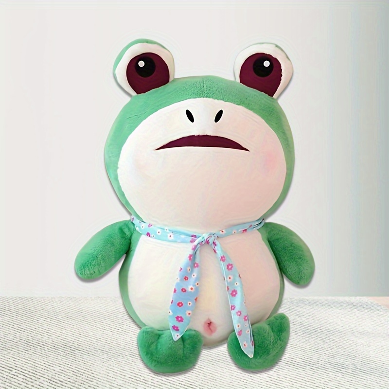 Adorable Sleepy Frog Plush Toy Big Eyes Perfect Halloween - Temu
