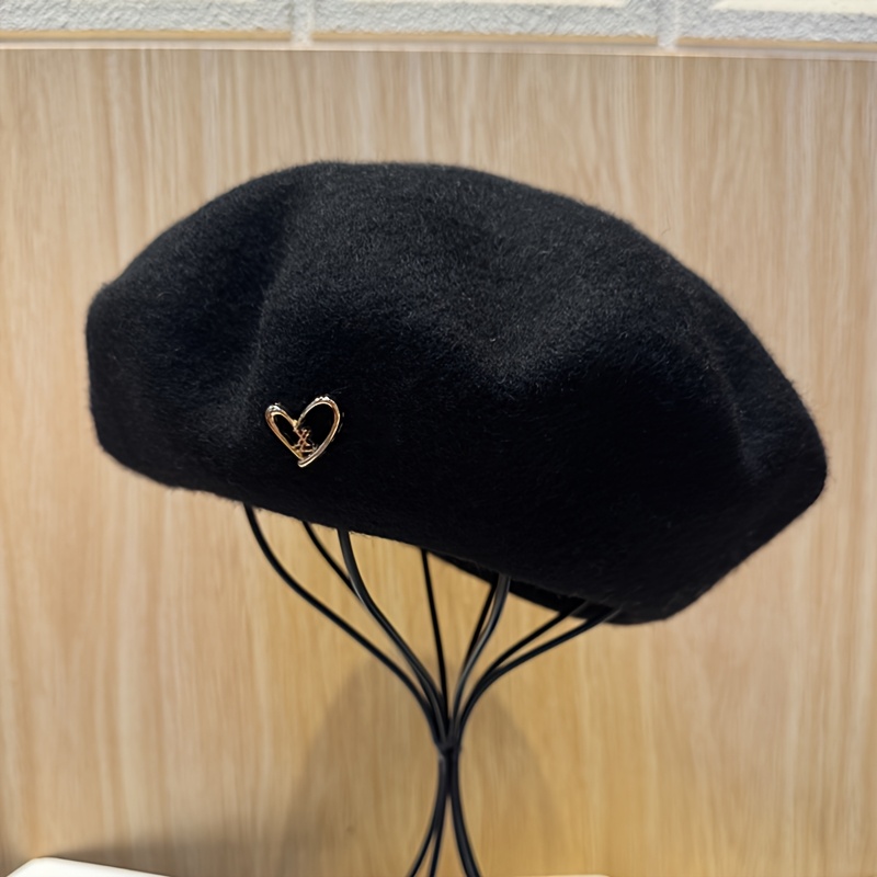 TEMU Gorro de para otoño e invierno para mujer, estilo 2025, da la impresión de que el rostro es más pequeño y se con gorros de pintor y
