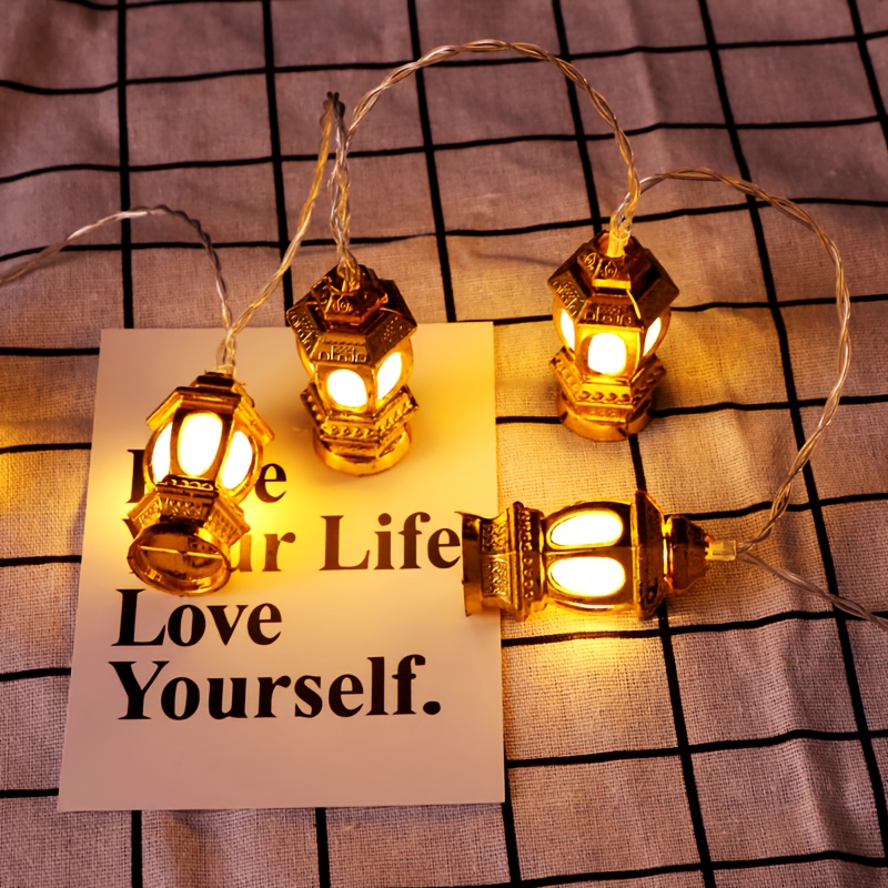 TEMU 78.74 Inches / 10 Led Vintage String Lights, Suitable For Room, Living Room, Bedroom, Curtain Decoration, Small Colorful Lights, Led Decorative