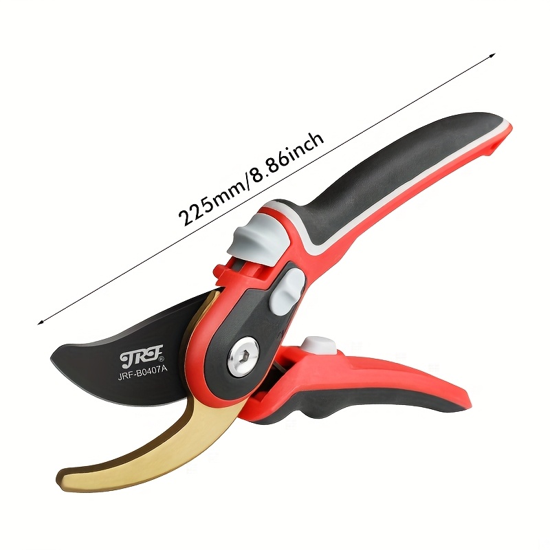 E-shop Premium Gartenschere, Ergonomisch, Robuste und Scharfe Klingen für Müheloses Trimmen, Bypass-Gartenschere, Hochleistungs-Gartenschere,