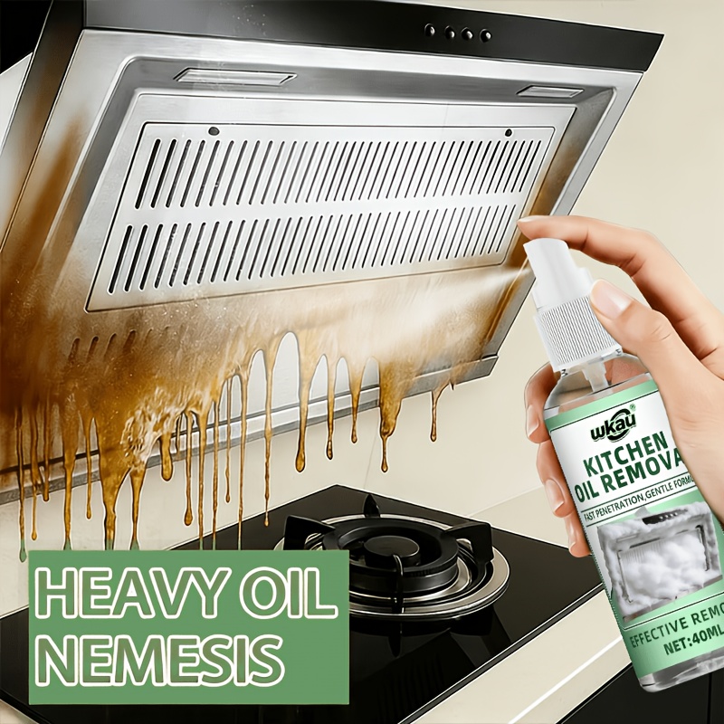 professional kitchen surface restoration spray   eliminates grease and cooking     range hoods grills stovetops and metal appliance       glossy and fresh