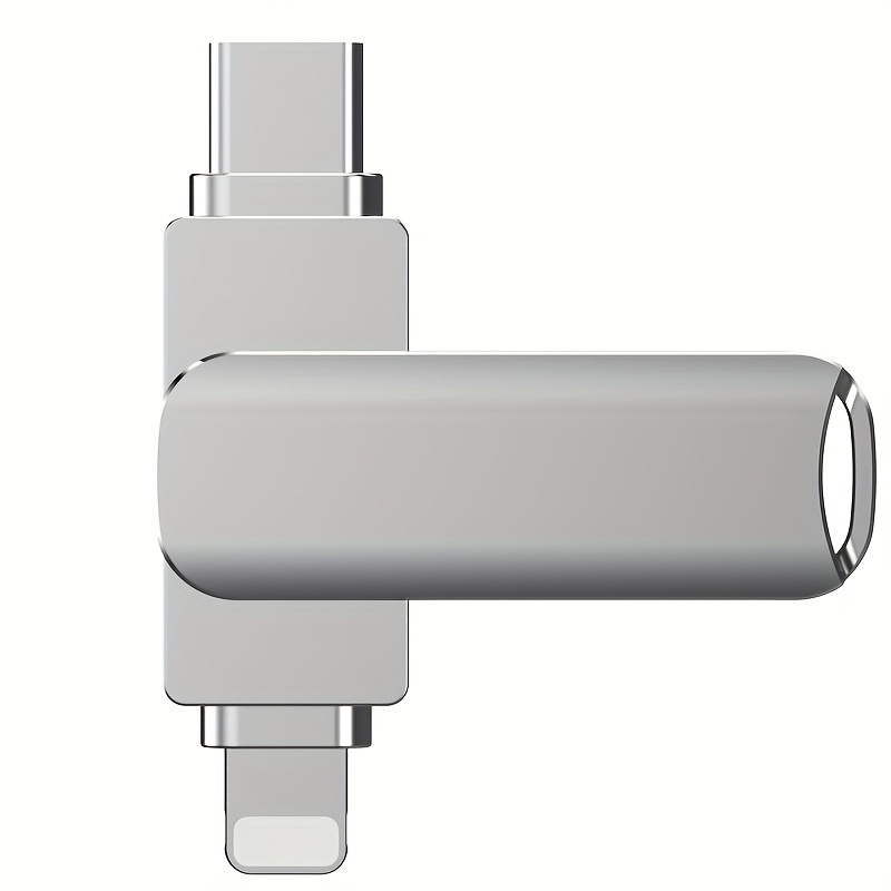 TEMU Flash Pen Drive For Iphone/ipad, 64gb/128gb/256gb High Stick With Type-c Port, Otb 2-in-1 External Storage Memory Stick Compatible With Laptops/