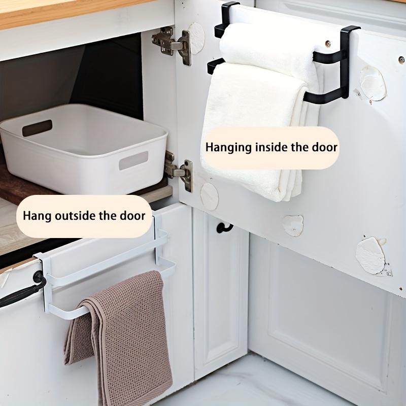 Wall Mounted Tea Towel Rail Inside Cupboard Double Kitchen