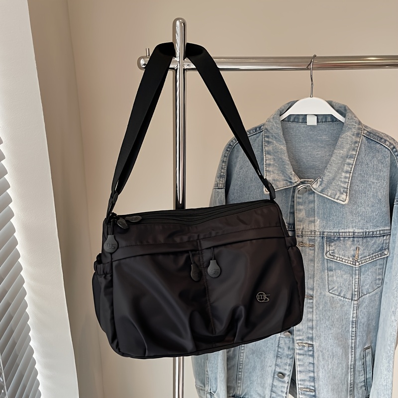 E-shop Hochwertige, ästhetische Umhängetasche für Damen, lässiger Nylon-Rucksack, Pendler-Messenger, -Schultertasche, großes Fassungsvermögen,
