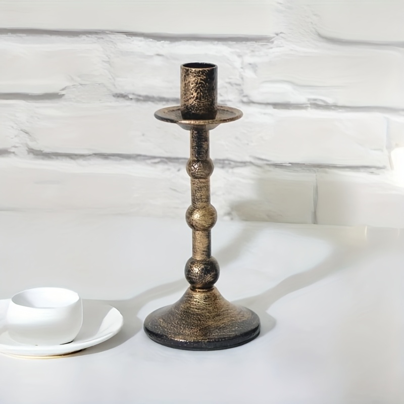 TEMU Christmas Candleholders For Christmas, Halloween, Thanksgiving, Hand-painted Distressed Vintage Aromatherapy Candle Holders, Decorative Candle