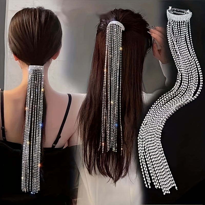 1 pezzo Strumento per lo styling con strass capelli soffici