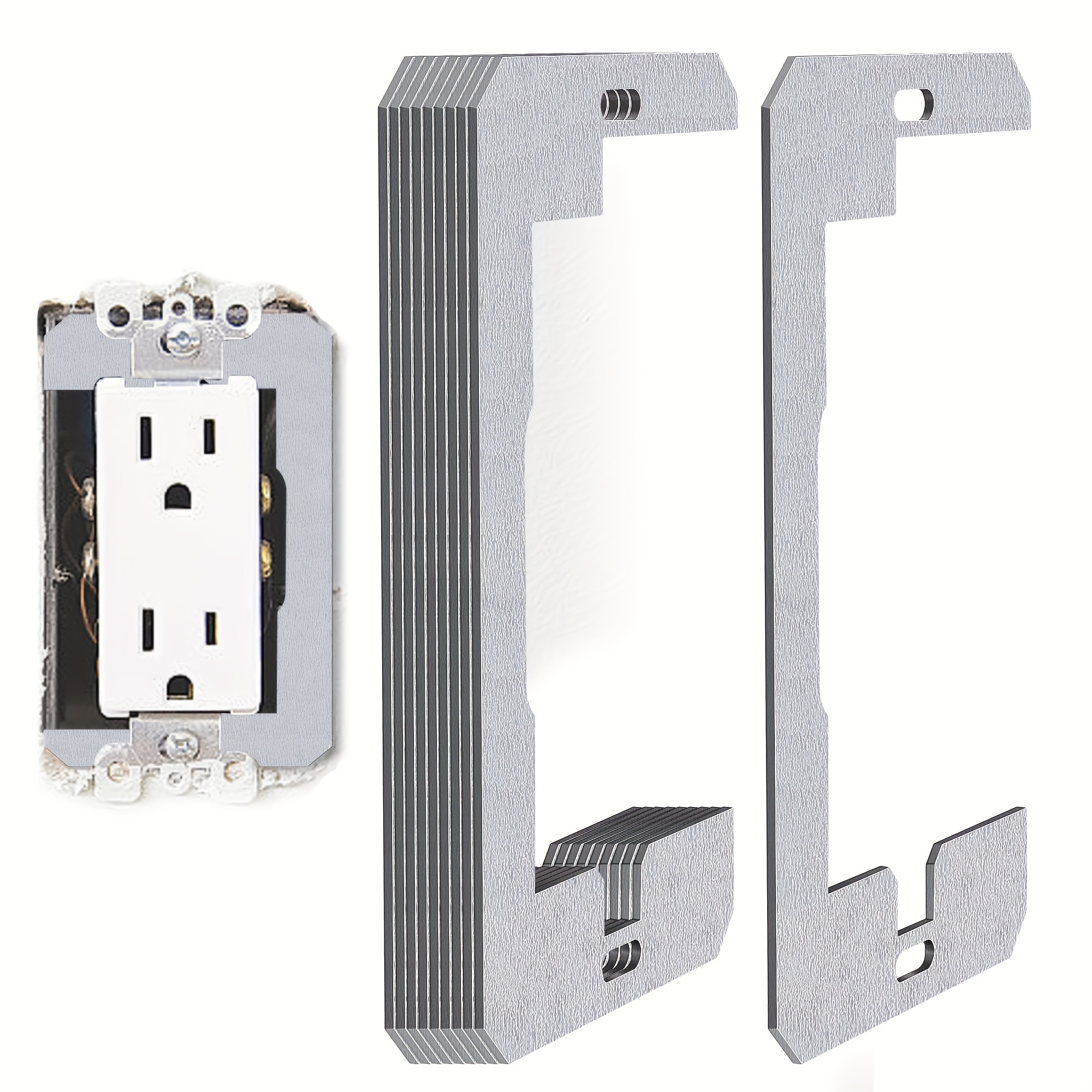 

10- Outlet Adjustment Spacers – , , Rustproof – Electrical Extenders For Uneven –