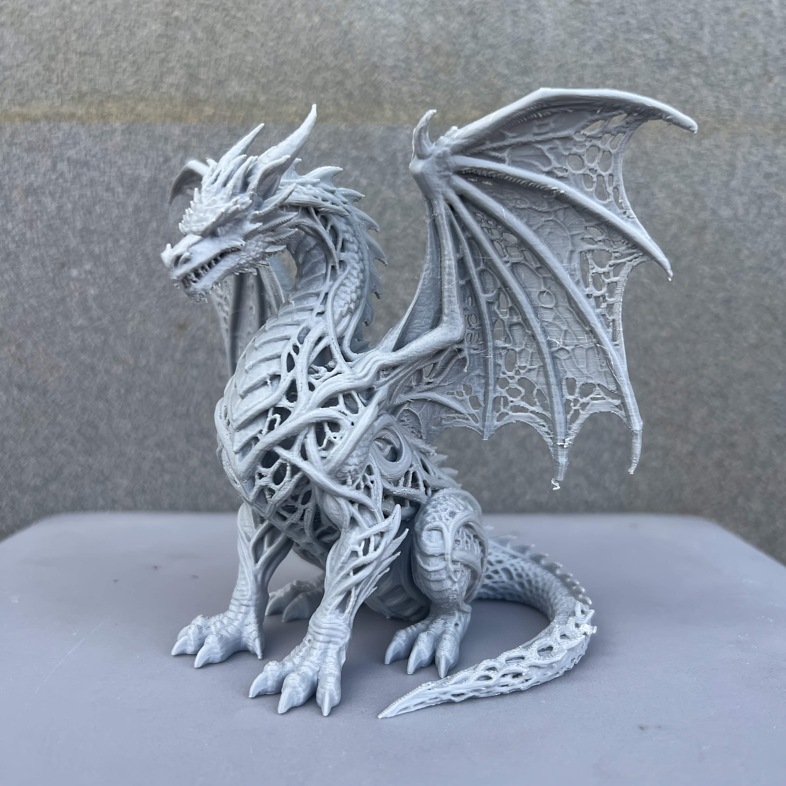 TEMU 3d Printed Weave Ornament, Creative Hollow Dragon Sculpture, Desktop Collection Decorative Statue