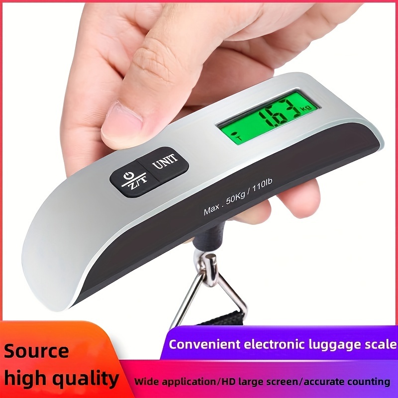 Luggage Hanging Scale, Portable Electronic Digital Weight Scale Handheld  Luggage Weighing Scale 110lb Capacity with Hook