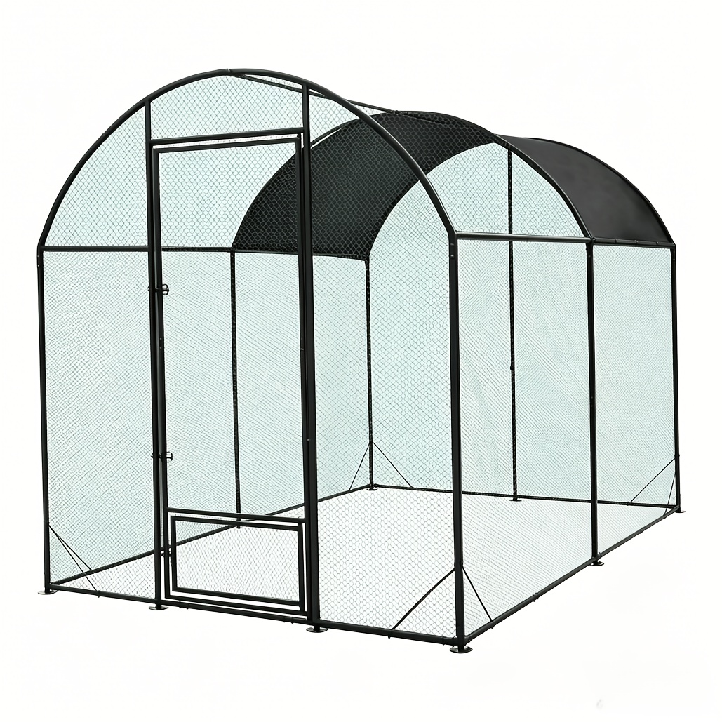 TEMU Outdoor Fences, Aviaries, Chicken Coops, Golden And Nylon Poultry Cages, With Awnings, Wire Mesh, And Doors. Sturdy And Durable Poultry Houses,