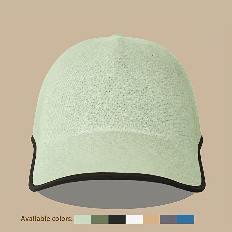 1pc Seamless Baseball Cap, Breathable Snapback, Quick-dry Cap, Plain Cap