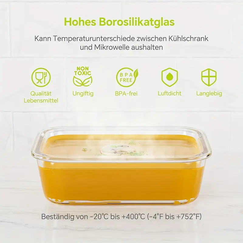 10 glass food storage containers pre meal preparation sealed bento boxes leak proof lock lids microwave ovens lunch boxes ovens refrigerators and dishwashers bpa free containing five cleaning sponges Product details 2