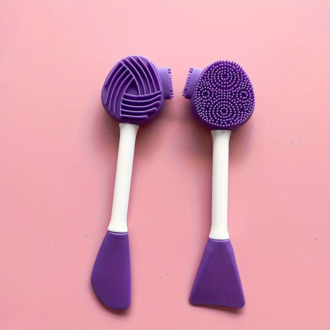 TEMU Set de 2 cepillos de limpieza. de estilo nariz, cepillo para máscara. Cepillo de limpieza y aplicador multifuncional de .