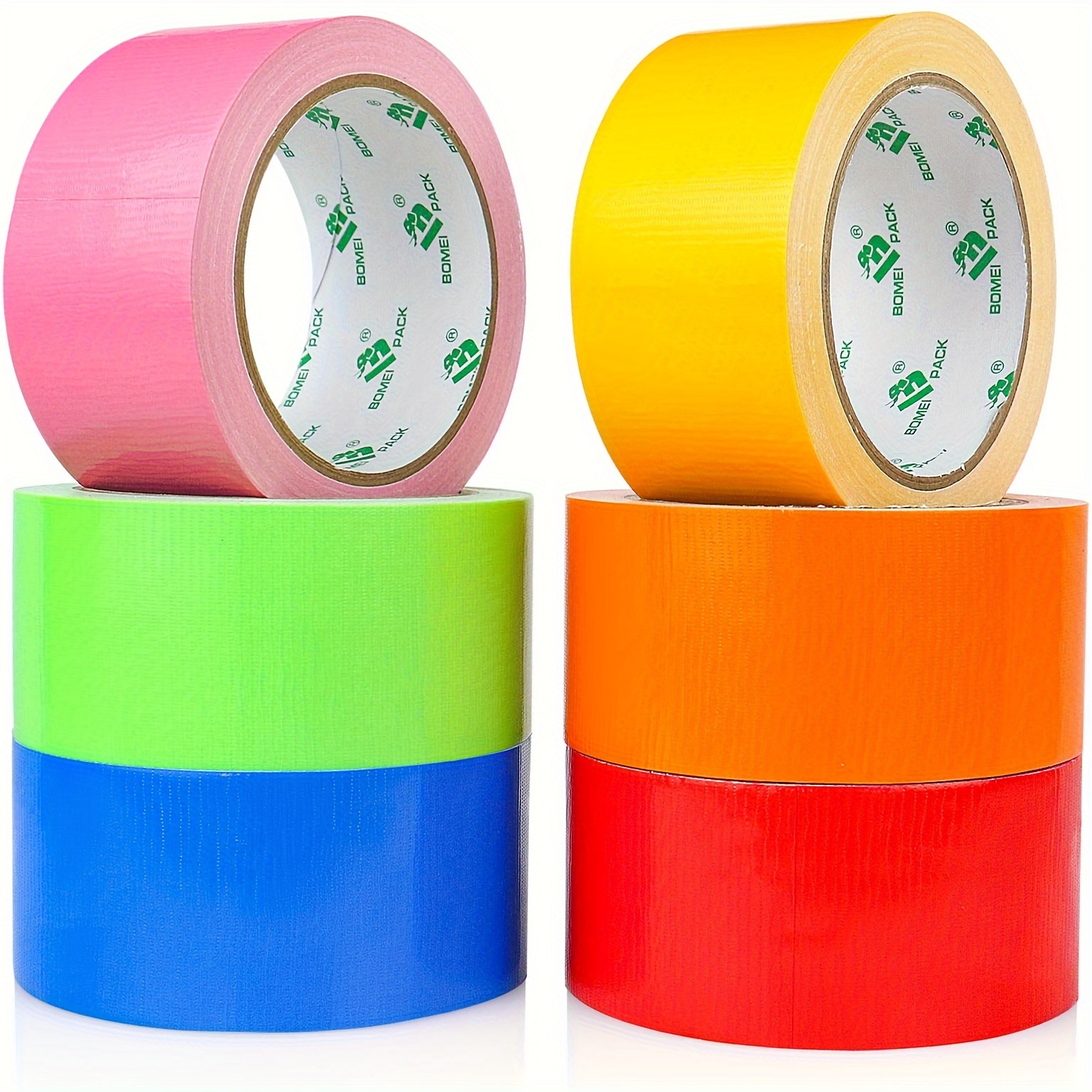 

Pack 6 Rolls 9 Mil X 2 Inch X 49feet Orange Red Multi- Waterproof Cloth Tape, Heavy-duty Pipe Tape, Used For Repair And Other Industrial Purposes