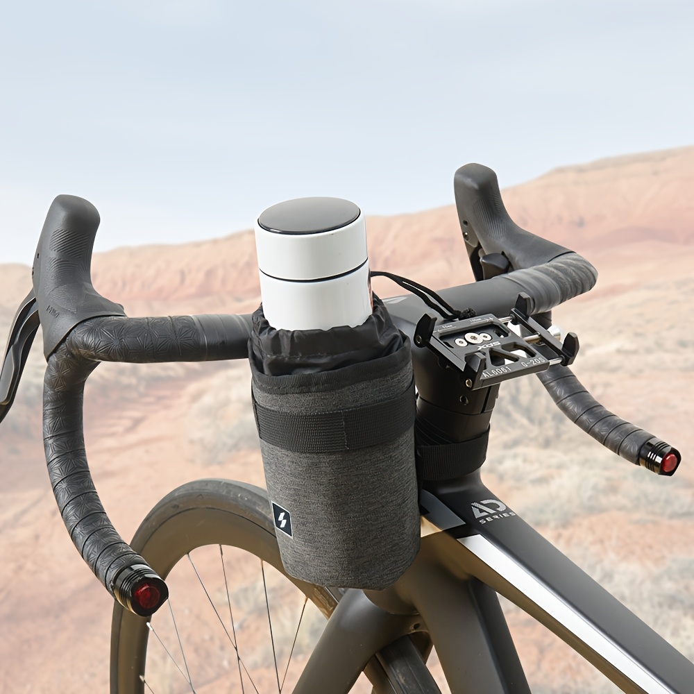 Schwarzer Fahrrad-Flaschenhalter – Universell Für Lenker, Verstellbar, Einfache Montage Für Bike, E-Bike, Motorrad