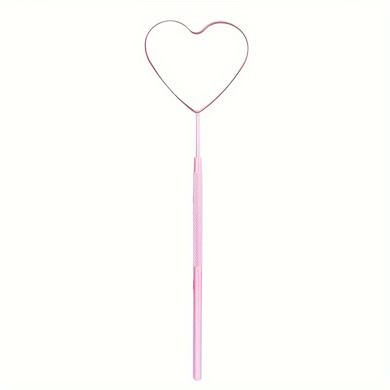 Stainless -shaped Eyelash Check Mirror, Personal Makeup Mirror, Portable Handheld Makeup Mirror For Lash Extension And Grooming