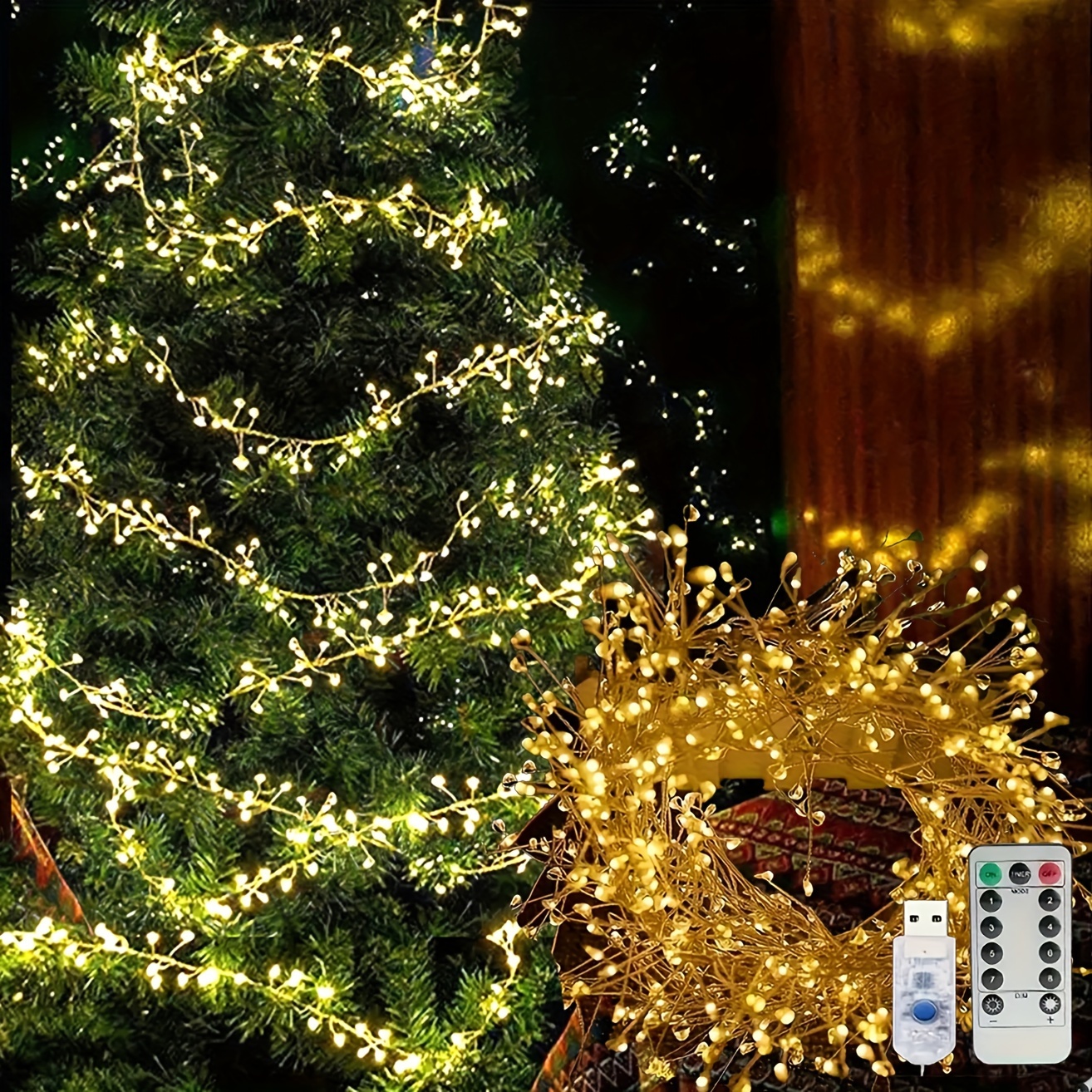 inomhus led pyroteknik fe stringljus led semesterljus 8 - Temu Sweden