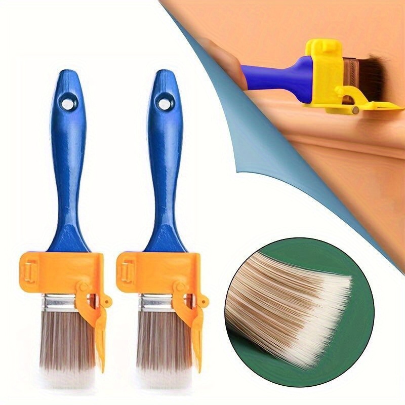 1 set of edge painting tools with color   guide durable plastic handle versatile diy trimmer for lightweight and precise latex paint application on picture frames walls and ceiling edges Product details 6