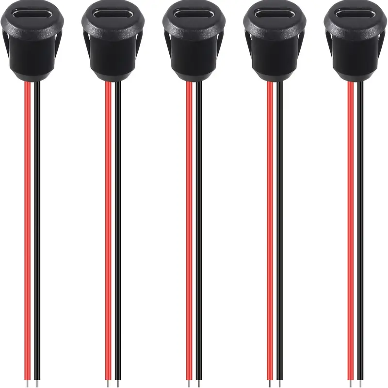 conector usb-c tipo c hembra de 2 pines para  , terminal industrial   10/15pcs, enchufe de carga tipo c, puerto de conexión usb-c, adaptador de cargador detalles 2