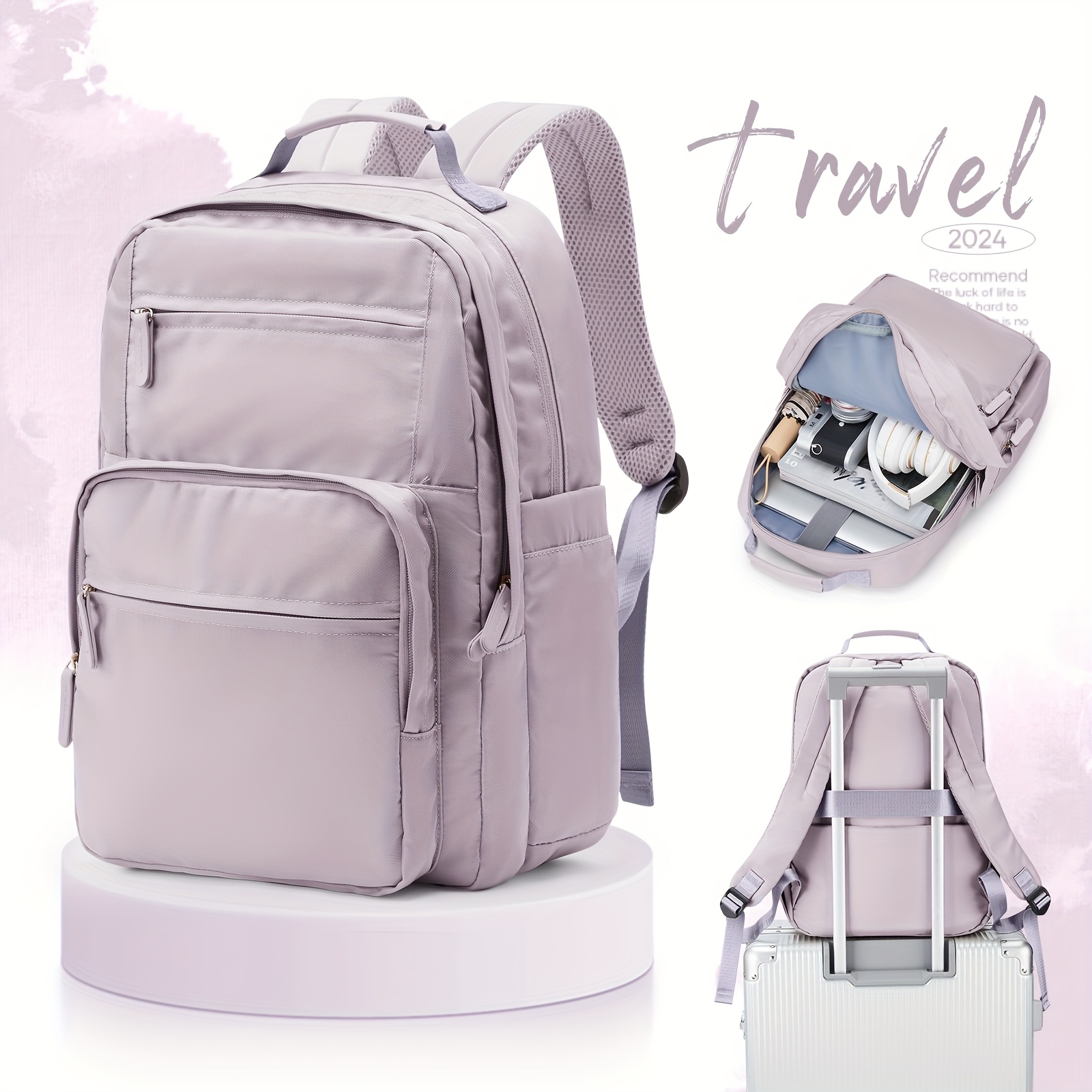 mochila moda nylon mujer mochila casual correas Temu Colombia