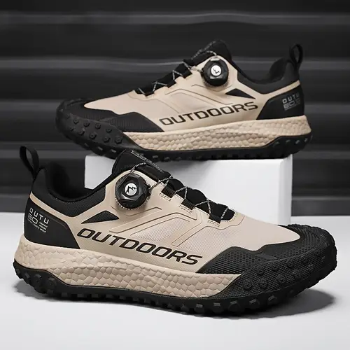 남성용 방수 미끄럼 방지 하이킹 신발 - 통기성, 튼튼한 야외 캐주얼 운동화, 고무 밑창