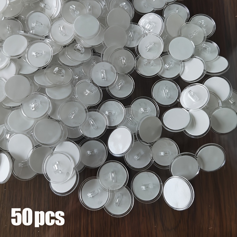 E-shop 50 Stück Deckenklammern, Starke Transparente Klebklammern - Vorbohrt, Unsichtbare Wand- Und Deckenanhänger, Geeignet Für Halloween- Und