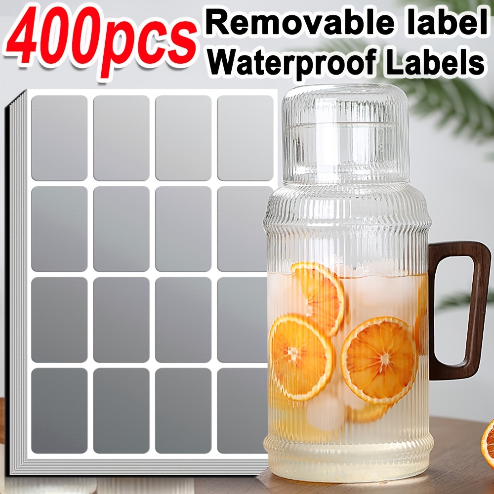 TEMU 400pcs Removable Label Stickers, And Oil-proof Pet Label Stickers, High-temperature Resistant Labels, Self-adhesive Item Name Labels, Sample