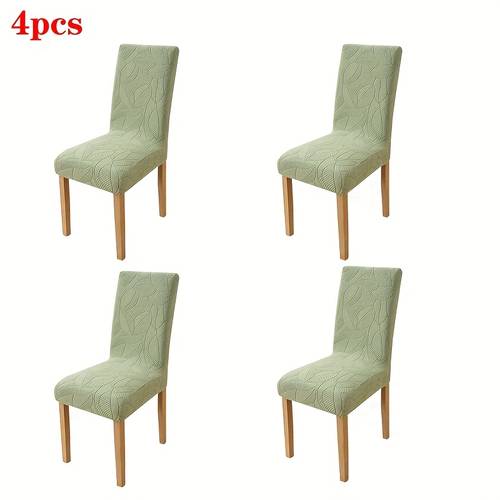 4 6 8 10pcs new elastic jacquard dining chair cover detachable and washable suitable for kitchen restaurant dining room and home decoration dining chair cover