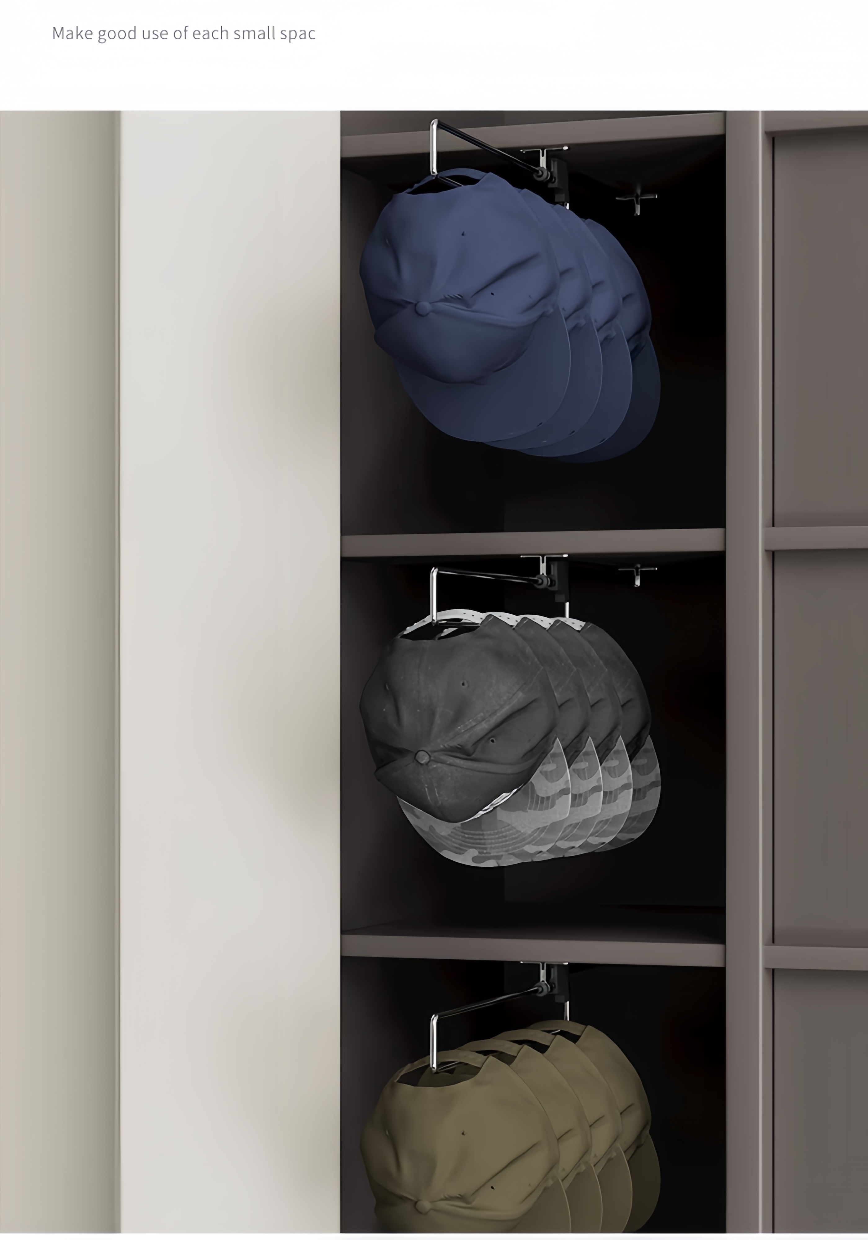 1 шт. регулируемый стальной стержень для шкафа, выдвижной вешалка для брюк, шарфов, одежды, обуви, шляп, спальни, металлическая органайзер для шкафа, полка, детали 2