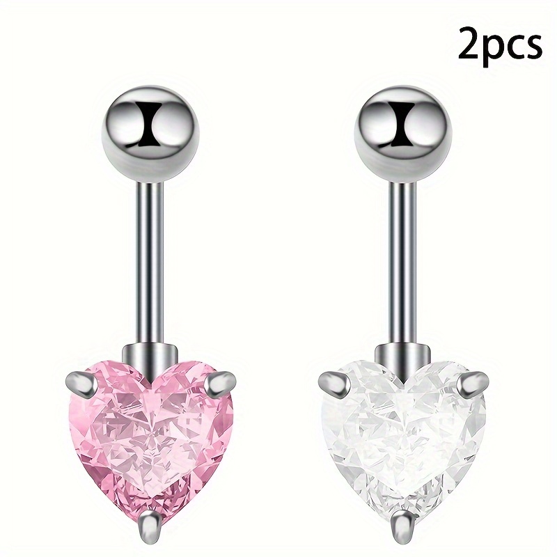 Women's Belly Button Ring Body Piercing Jewelry White Temu New Zealand