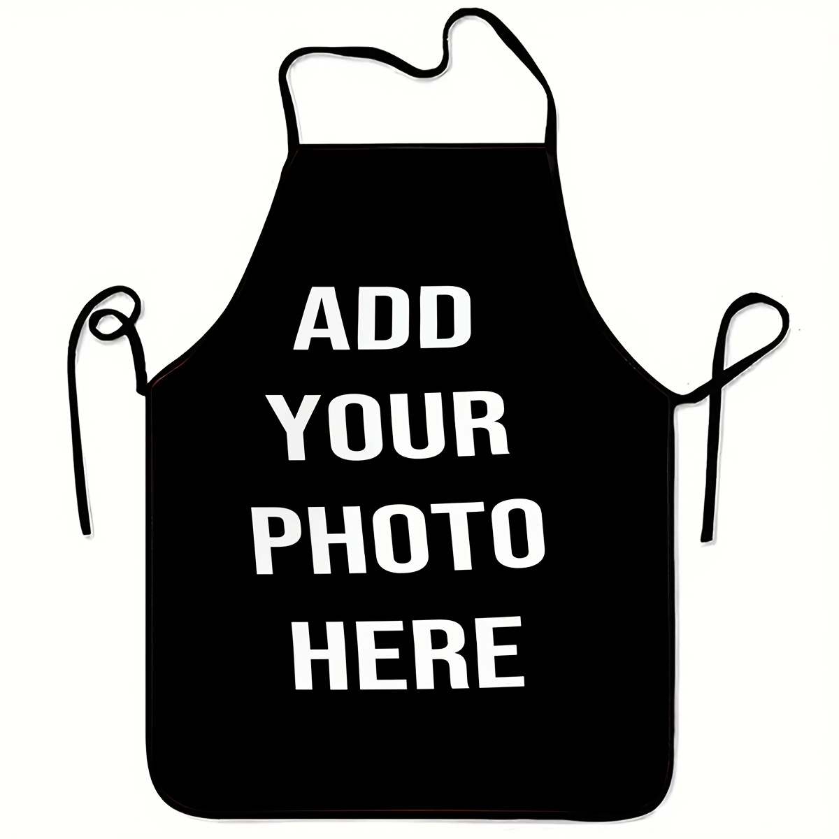 TEMU 1pc, Custom Photo And Text Personalized Apron - Durable Fiber Cooking, Bbq, Gardening, Painting Apron - Unique Christmas Birthday Gift For Men