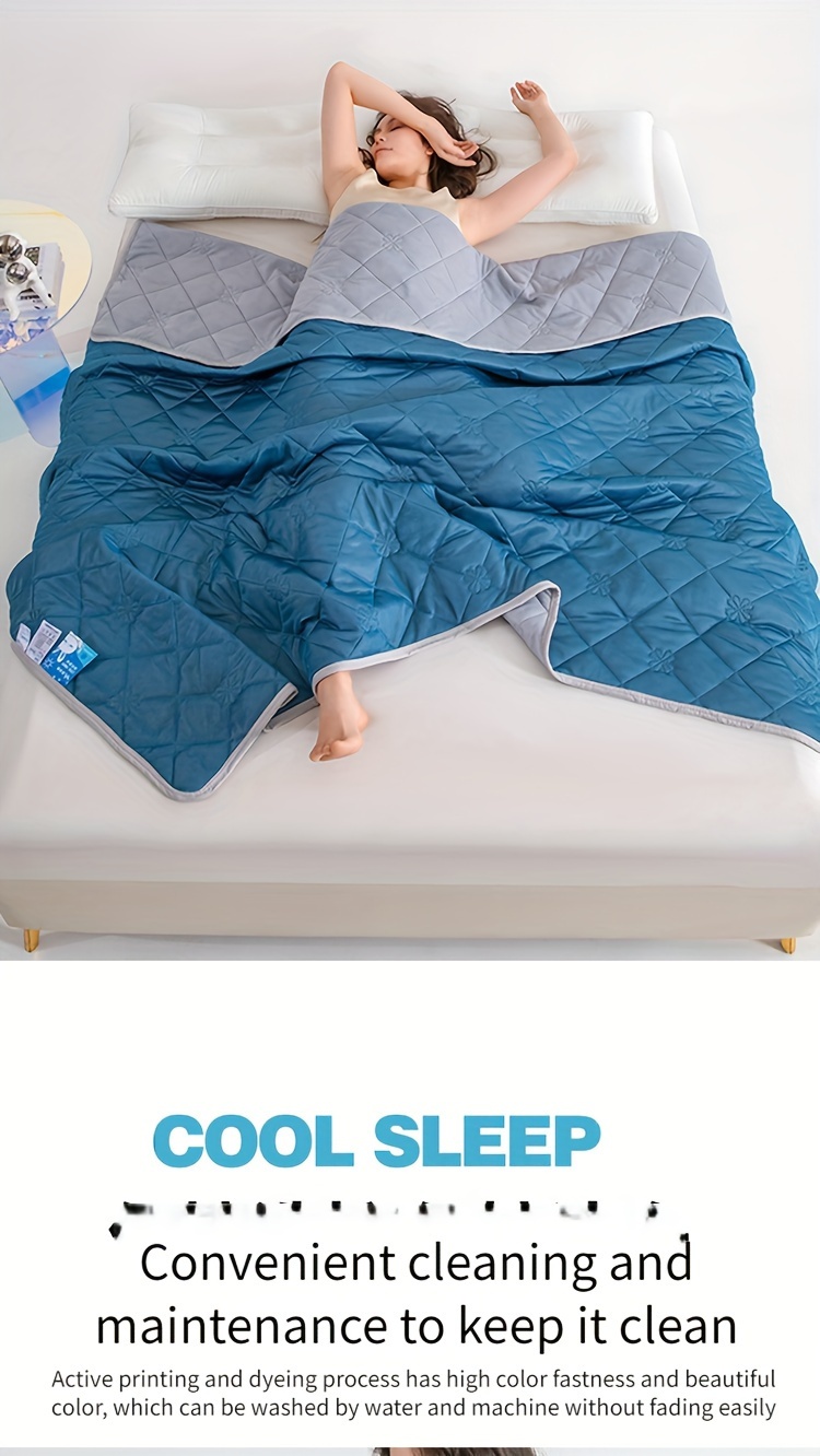 ultra soft cooling blanket for hot sleepers lightweight breathable reversible with   freshness     relief   cooling pillows for sleeping cooling sheets for hot sleepers details 12