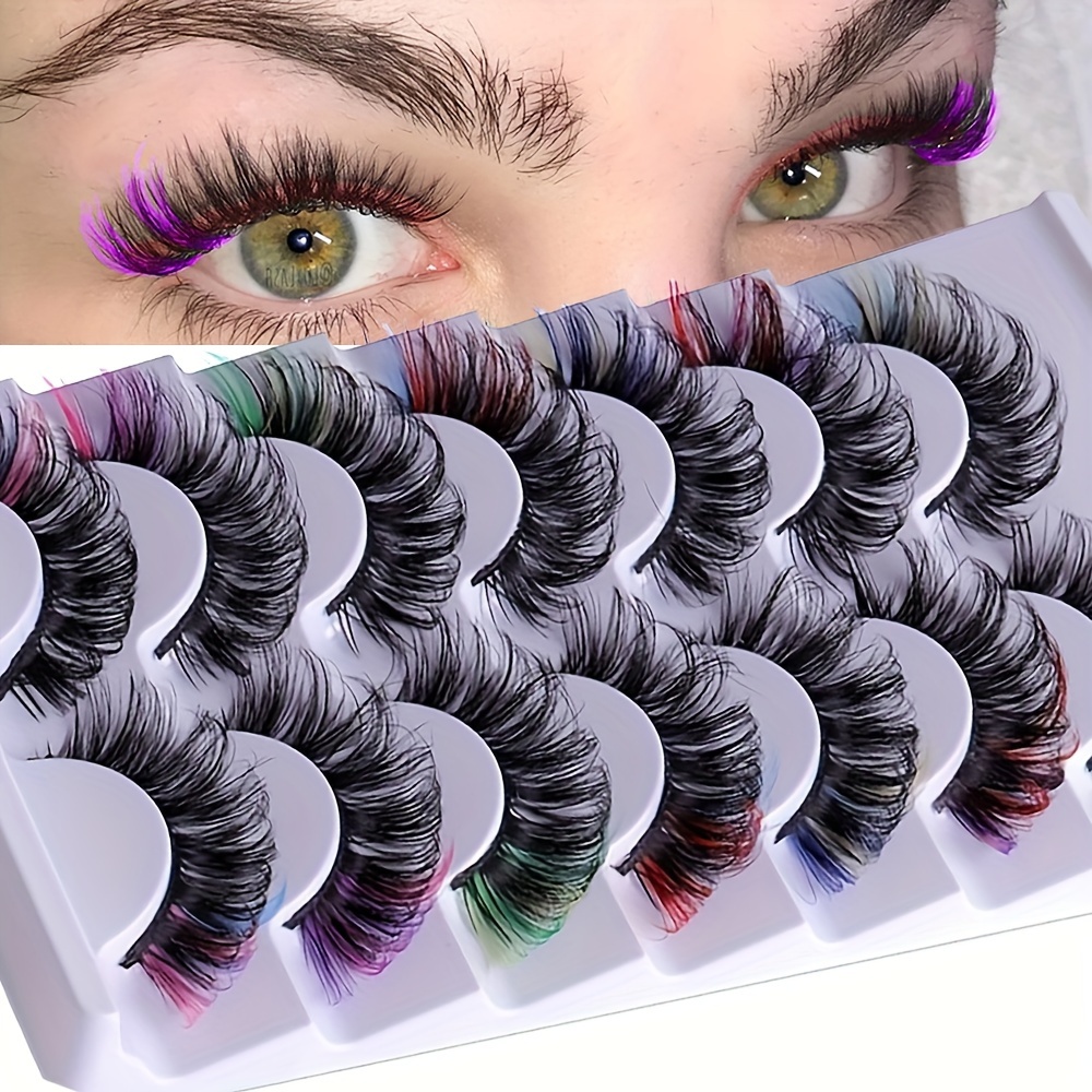 

7 Pairs Of New European And American False Eyelashes, Natural Multi-layered And Eyelashes