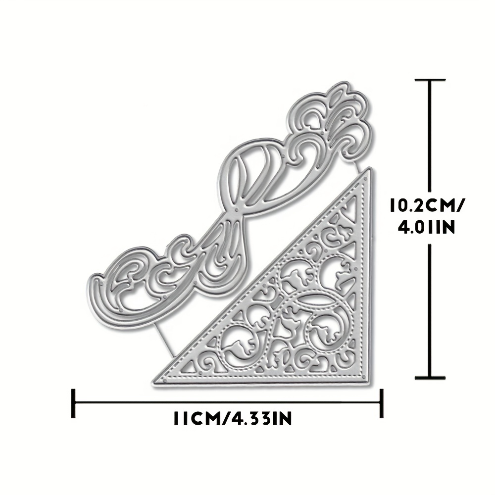 E-shop 1 Stück Hohlspitze Metall Stanzschablone, , Fantasie-Thema, geeignet für DIY Scrapbooking, Prägung, Handgemachte Grußkartenherstellung,