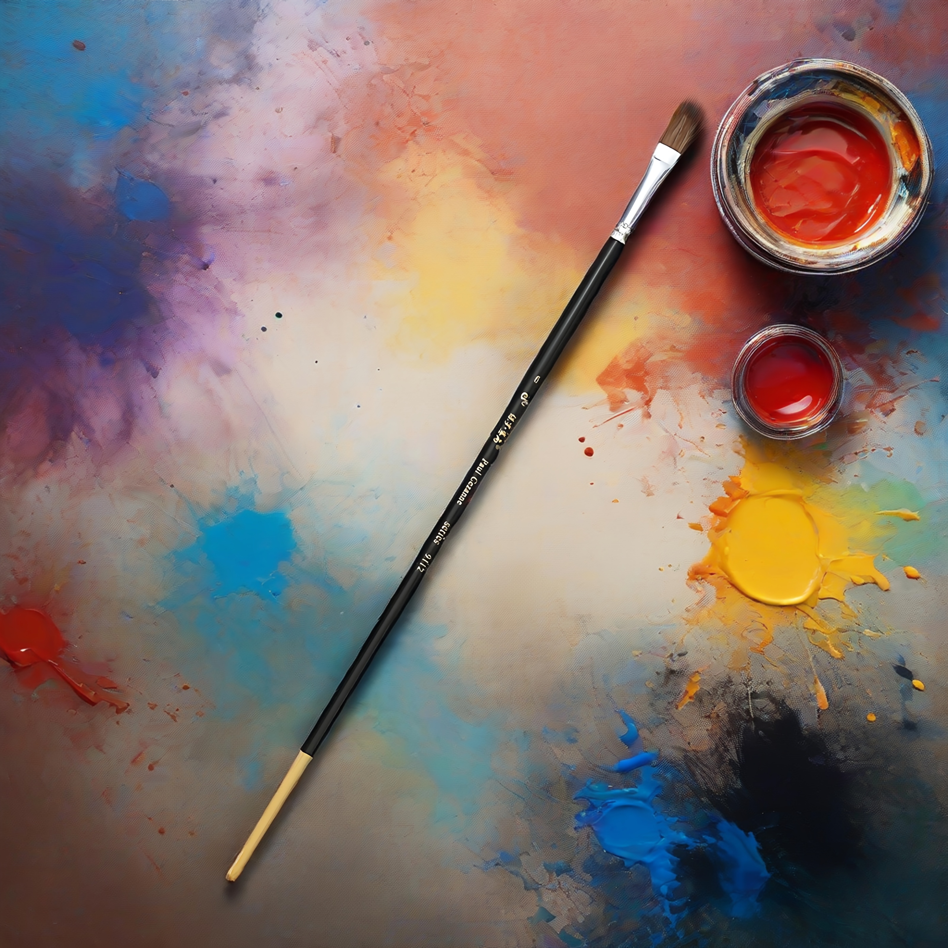 9112 Painting Brush Set with Free Storage Box, High-Quality Brushes