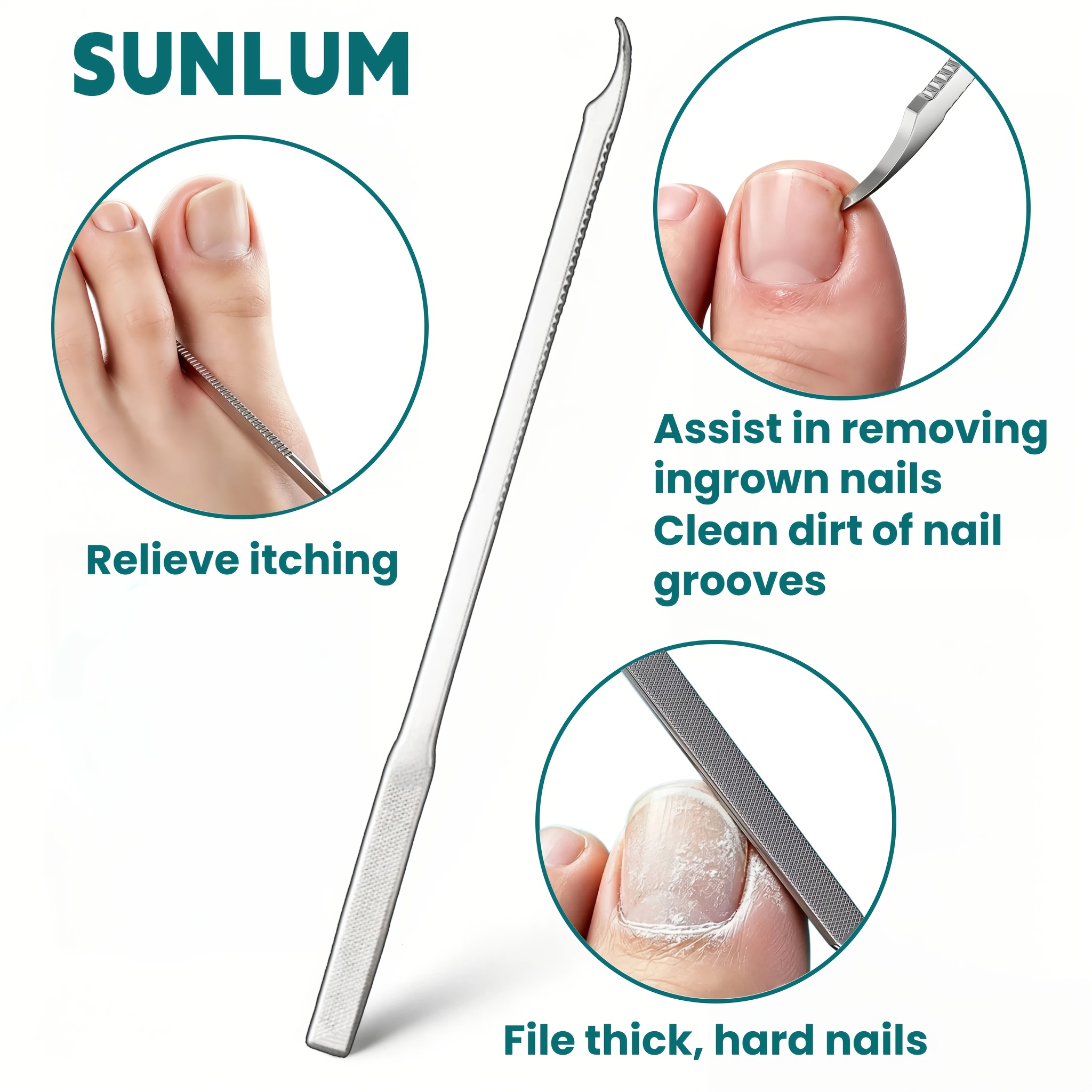 3-In-1 Nail Care Tool for Safe Nail Removal