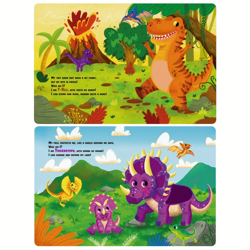 Touch Sensing Book for Children, Dinosaurs Learning Adventure