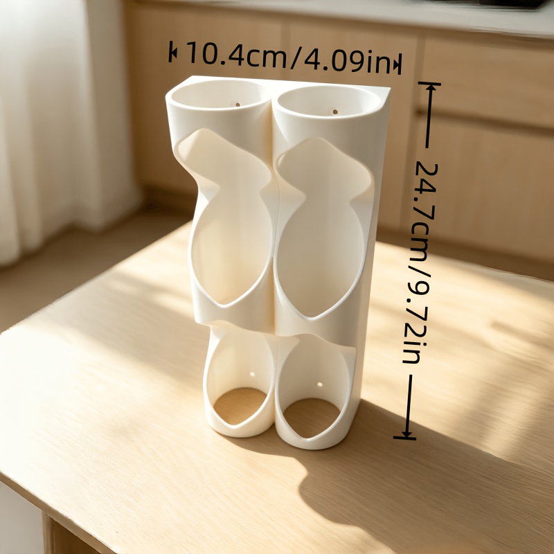 TEMU Over-the-counter Kitchen Roll Holder, Under-cabinet Hanging Type, Baking Paper And Plastic , Space- Design, Durable Plastic Material, Bathroom