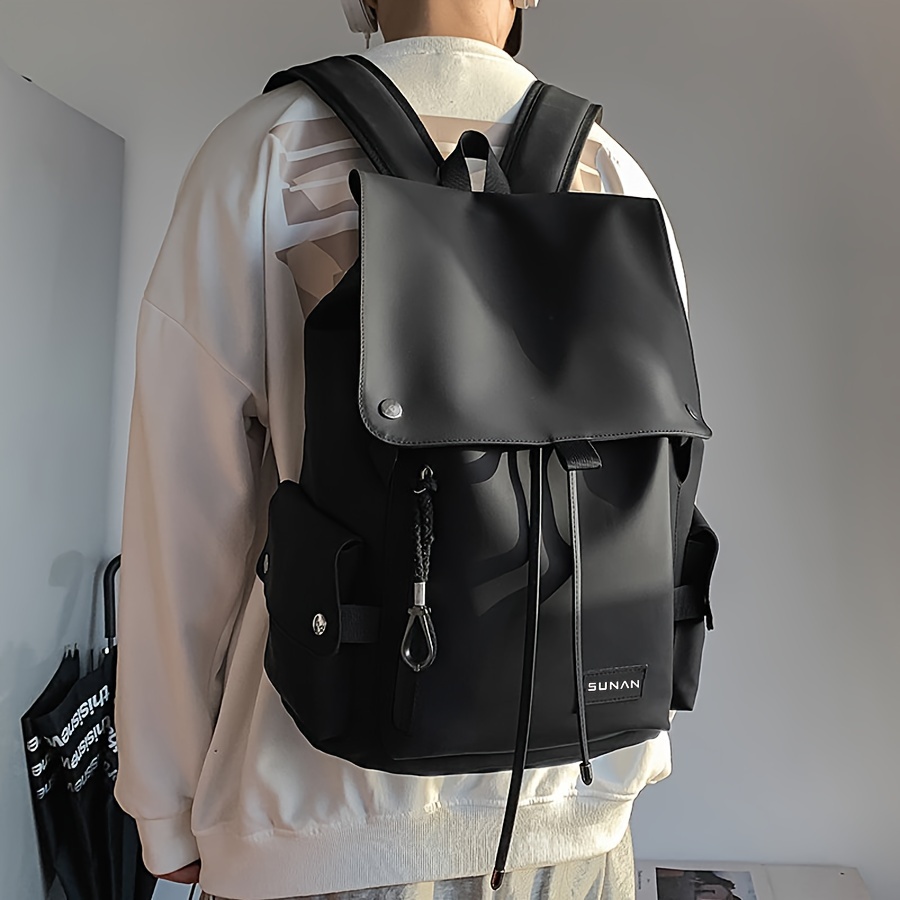 TEMU Trendy Large Flap Backpack For Men Women, Backpack For School &