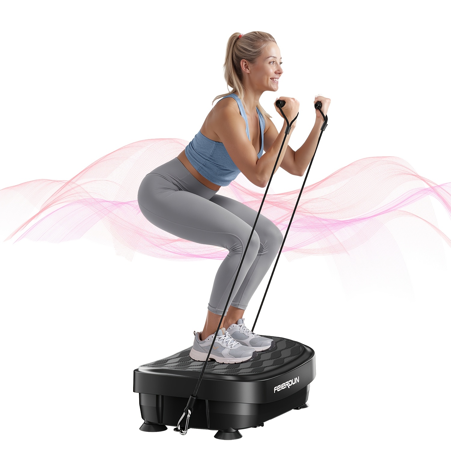 

Vibration Plate Exercise Machine - 9 Vibration Plate For Workout, Building, Lymphatic Drainage Exercise Machine, Toning Gyms Workout, Gift For