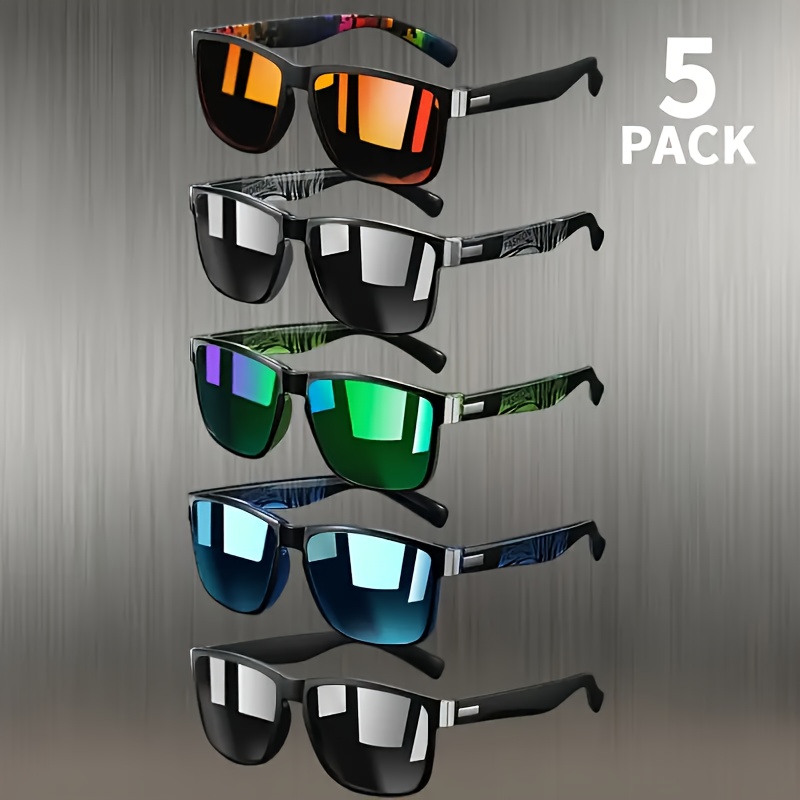 

Vintage Style Polarized Glasses, Set, Includes 5 Pairs, Suitable For Daily