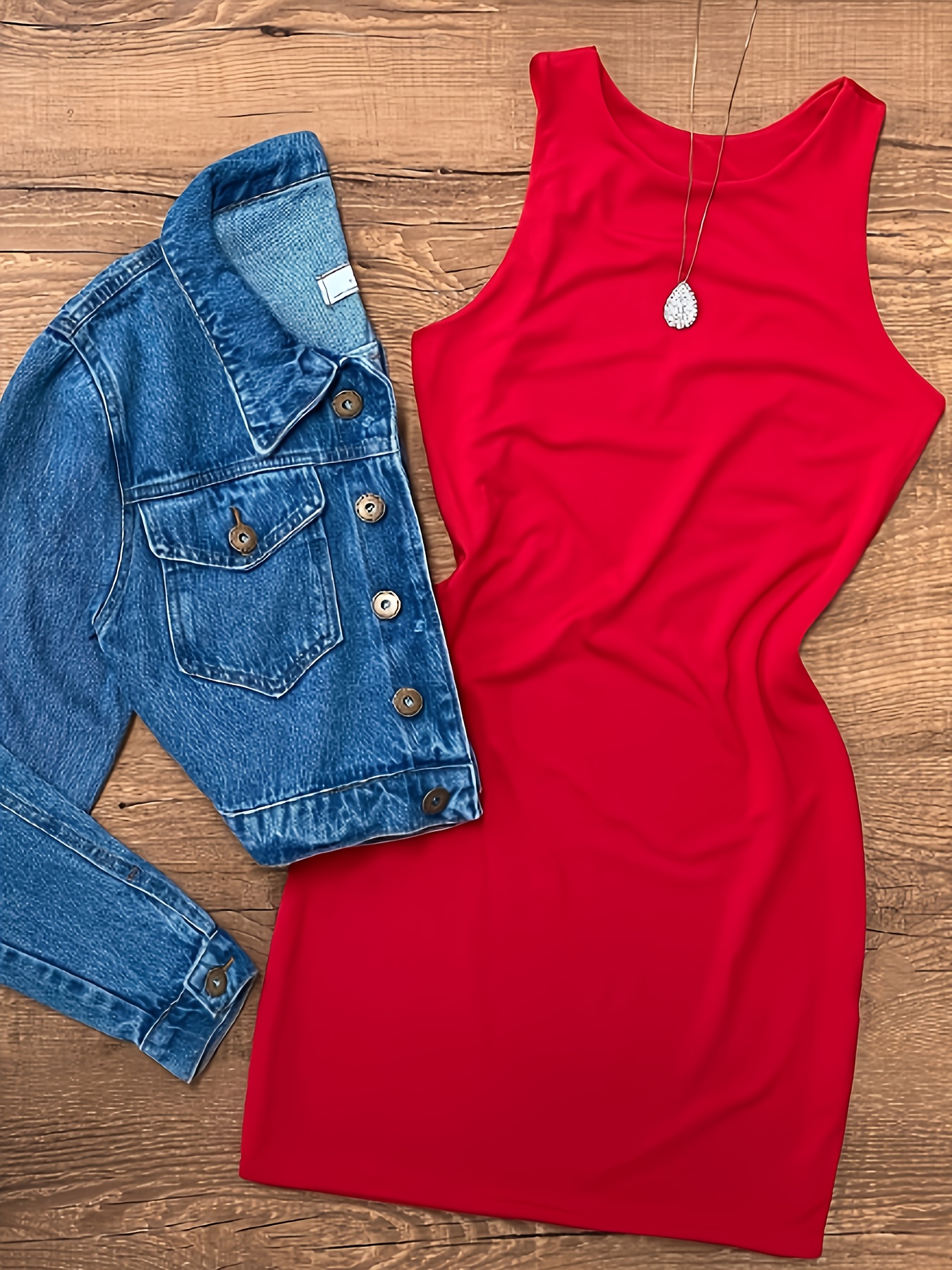 red dress elegant easy length dress spring autumn