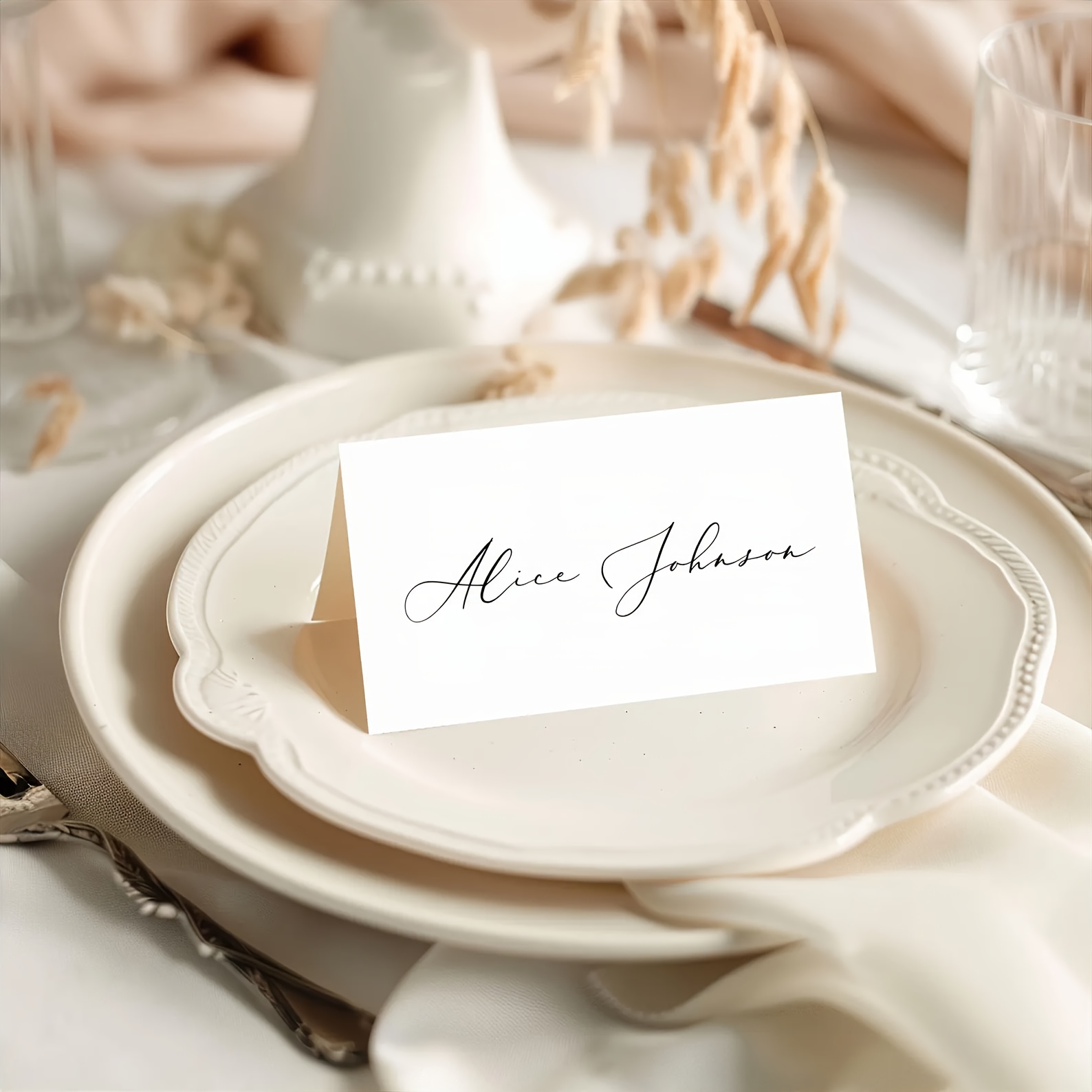 TEMU Wedding Cards | Name Cards, Seating Cards For Banquet, Table Decorations, Paper Material, Suitable For Thanksgiving, New Year, Ramadan (eid