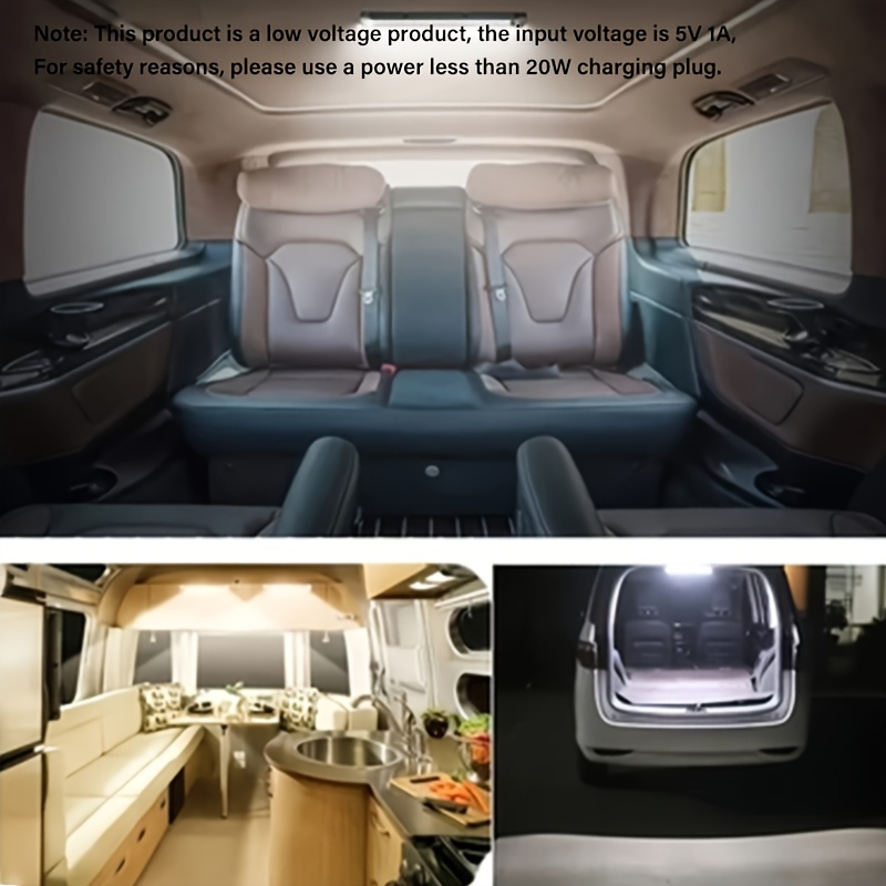 1pc Wireless LED Motion Sensor Light Strip - Rechargeable Magnetic Night Light for RVs, Kitchens, Wardrobes & Hallways, USB-Powered, Energy-Efficient, Easy Installation, Low Voltage, 400mAh Battery, Polymer Material, Rechargeable Motion Sensor Light RV Interior Lighting