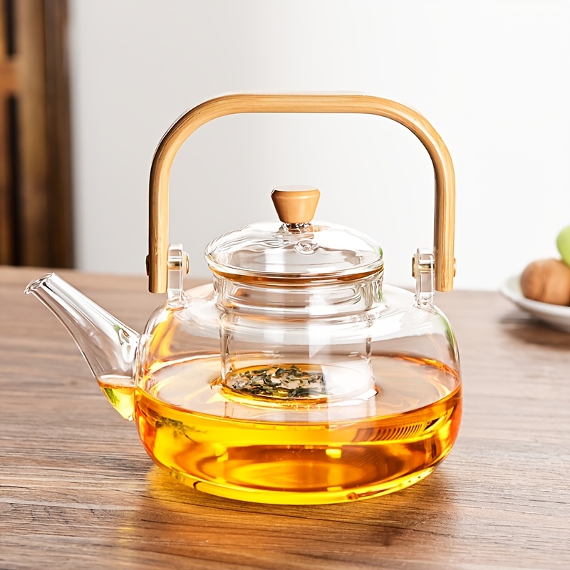 27oz glass teapot built in infuser high temperature Temu Denmark - Main Image