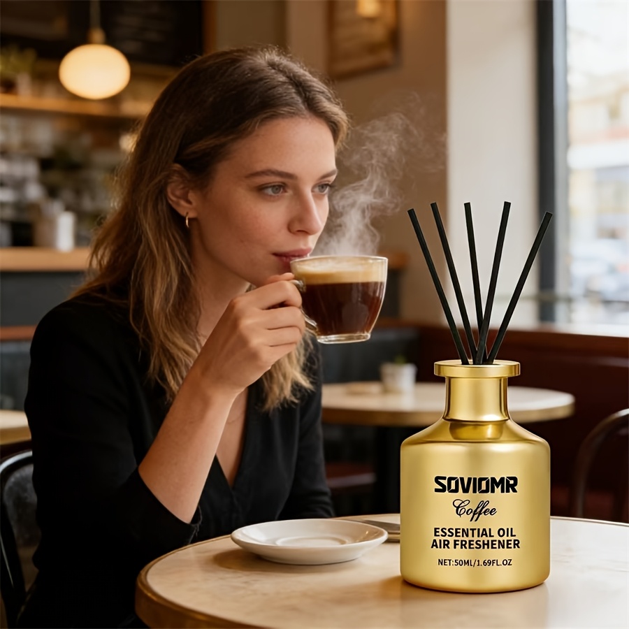 Un odorizant de aer dintr-o singură unitate care eliberează o parfum captivant, de lungă durată. Acest difuzor fără flacără umple întreaga cameră cu parfumuri bogate de cafea, cireșe dulci, mentă răcoroasă și oceanice, fiind ideal pentru uz casnic, călătorii și ca un cadou.