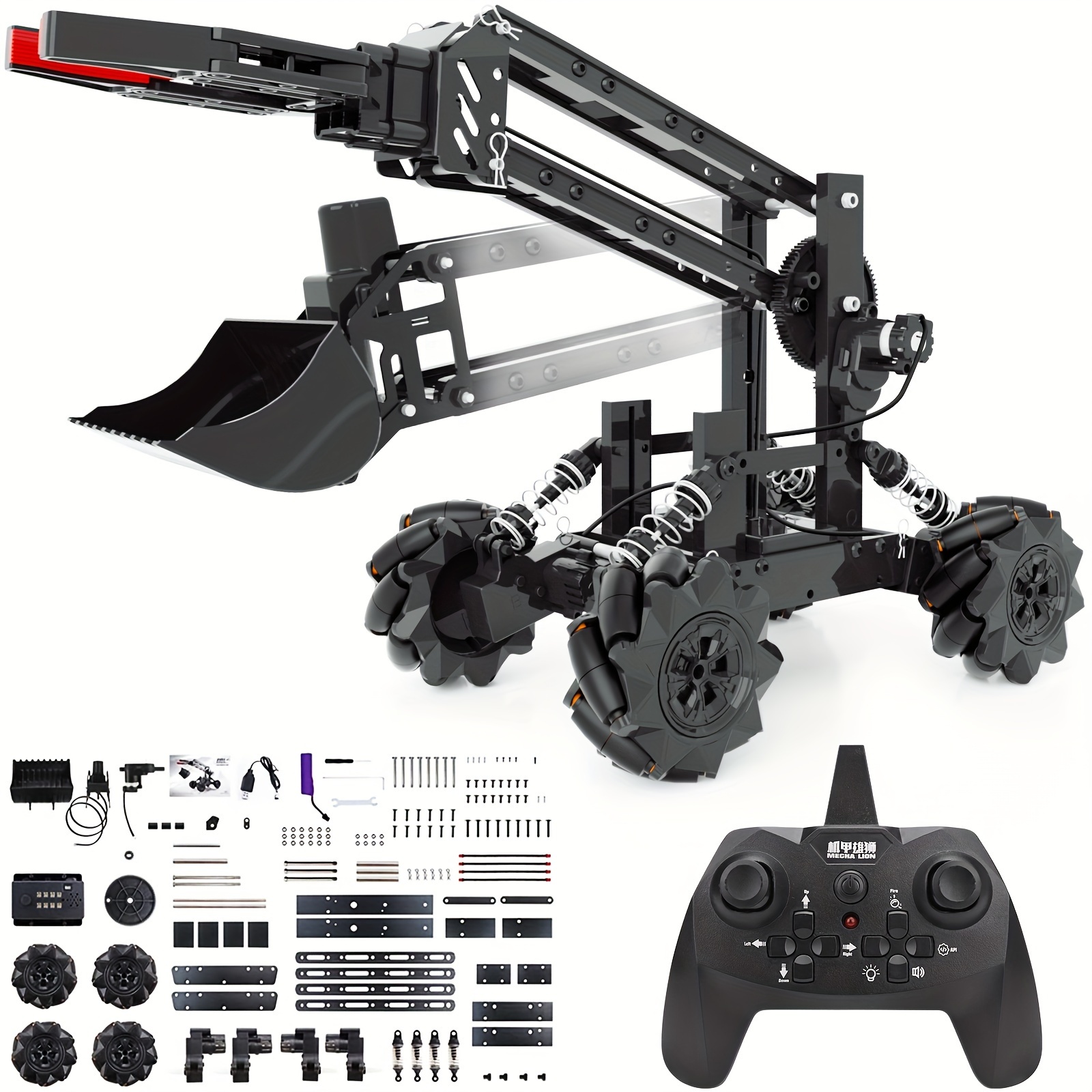 

Vanlinny Stem Robotics Kit - Robot Arm With Remote Control, Track 2 In 1 Educational Science Kits For Kids 8-12 & 12-16 Kits For Engineering & Robot Building Gifts.