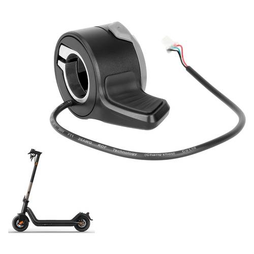 for kqi3 kqi3 scooter throttle accelerator waterproof thumb speed control replacement plug compatible thumb lever suitable for riding compatible for niu scooters no direct plug and play connection