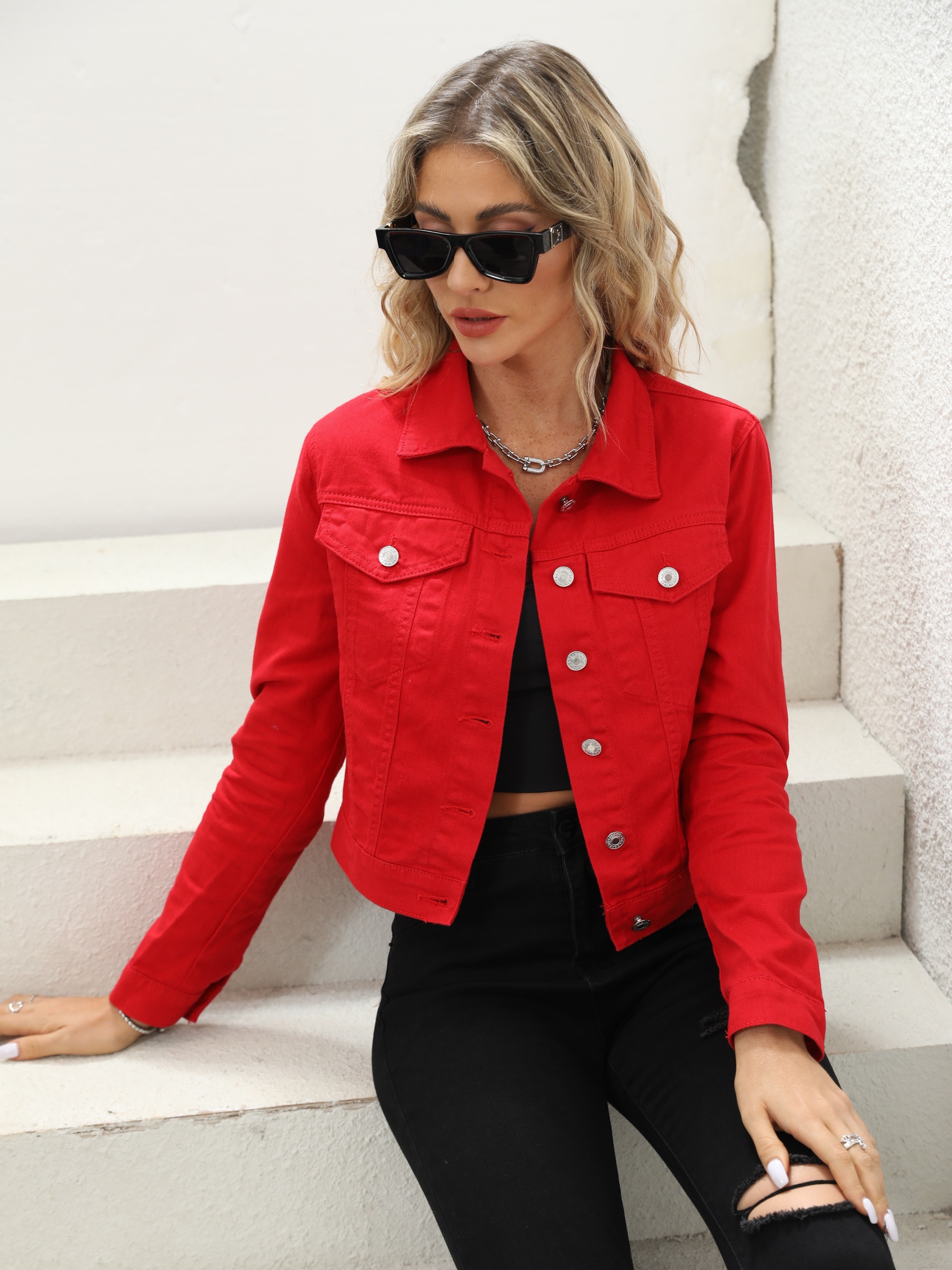 Oversized Destroyed Jeans Jacke Jean Jacket Rtdgcv Denim Jacket